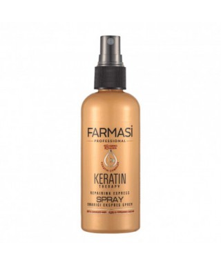 Keratynowy spray do włosów - Keratin Therapy Repairing Express Spray Farmasi 115ml