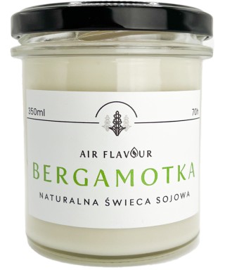Naturalna świeca sojowa Bergamotka AirFlavour 350ml