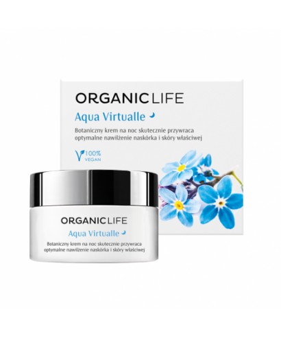 Botaniczny krem na noc nawilżający Aqua Virtualle Organic life 50g